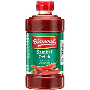 Diamond Sambal Oelek Set van 6 zeer scherpe knijpflessen voor huisdieren, 6 x 425 g