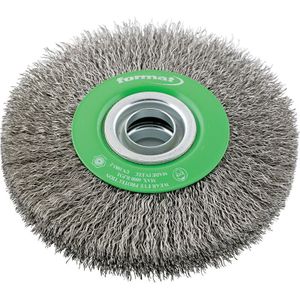 Roterende staaldraadborstel Staaldraad roestvrij 200x30mm FORMAT