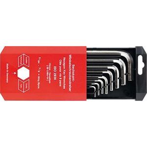 Haakse schroevendraaier- set binnenzeskant 5/64"-3/8"x mm FORMAT