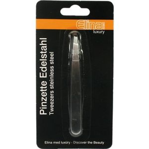 Elina - Pincet - Roestvrij Staal - Vierkant Uiteinde - 9 cm
