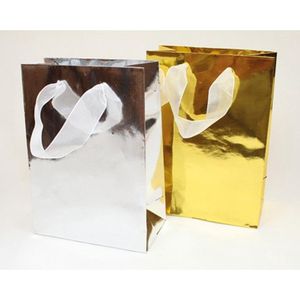Cadeauverpakking/draagtas - 6 stuks (3Goud en 3Zilvermetaal) - 34.5*25cm -