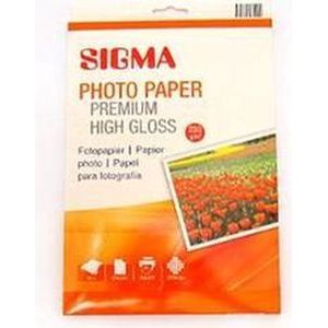 SIGMA fotopapier Premium High Gloss Hoogglanzend 230g/m2 10x15cm 50st