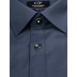 Commander Business hemd lange mouw Blauw Cityhemd Body Fit 1/1 Arm 213010855/615
