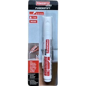Powerfix Voegenstift - Voegenpen - Voegenwit- Wit - Extra groot  -  Voegenmarker - Voegenverf - voegen verven schilderen  - voegenfris - voegenreiniger - voegen verf - tegelvoegen schoonmaken schoonmaakmiddel - tegelvoeg voeg stift marker pen