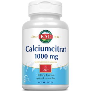 Kal Calcium Citraat 1000 mg Tabletten