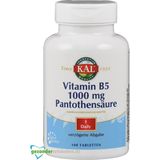 Kal vitamine b5 1000mg pantotheenzuur tabletten 100TB