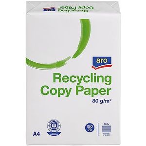 aro DIN A4 Recycling-Kopieerpapier, 80 g/m², grijs, 5 x 500 vellen - grijs Papier 4337182014249