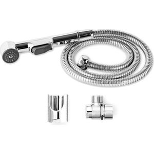 Handdouche - Wastafel/bidet doucheset - slanghouder wastafel douchearmatuur - kraan douche - douchekop - Shattaf- met Slang 1.25 m