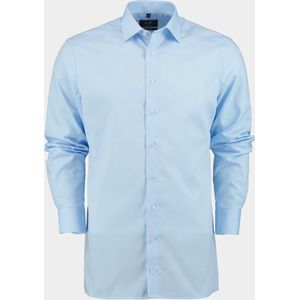 Commander - Blauw Cityhemd Lange Mouw Modern Fit