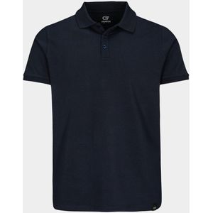 Commander - Polo - Blauw - Katoen/Elastaan