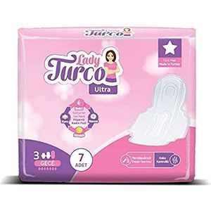 Lady Turco Super dunne, nachtelijke bindpad - 7 stuks, 63 g