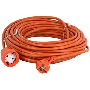 Cofan Bipolaire IP44 verlengkabel | met zijdelingse aarding | 10 en 25 meter kabel oranje