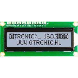 OTRONIC® 1602 LCD grijs /zwart met backlight | Arduino