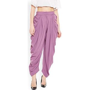 Handmade Solid Dhoti Broek Maat (Medium) 28, Paars, XL