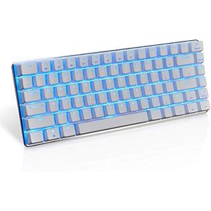 DKee toetsenborden Real Mechanical Keyboard Groene Axis Desktop Notebook Toetsenbord Volledige sleutel No Punch Button Black Axis (Color : White, Size : Green axis)