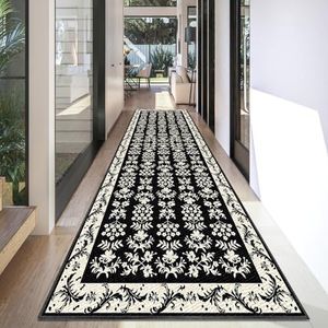 Ymural Lopers tapijt voor hal blauw, wasbare antislip 60x200 cm patchwork lopers mat antislip loper tapijten voor keuken slaapkamer deuropening trap deuropening, aanpasbaar