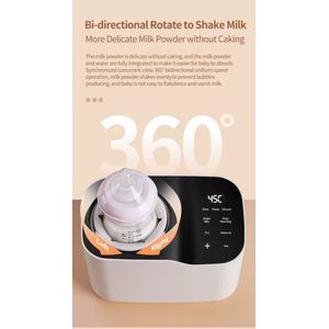 4-in-1 Volledig Automatische Melk Maker Baby - Voorkomt de vorming van luchtbellen - Verminder de hik - Milk Maker - Flesvoeding Apparaat - Flessenwarmer - Milk Bottles Shaker - Warmhouden- Flessenschudder - Flessen droger - Baby melk machine