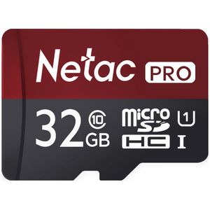 Netac - Micro SD kaart - 32GB - Pro - Micro SD - HC1 - A1 - Inclusief adapter - Opslag - Geheugen