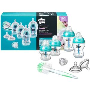 2x Tommee Tippee Zuigflessen Starterset Newborn Anti colic Kit
