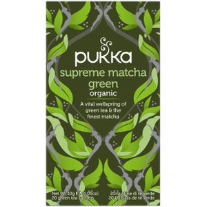 4x Pukka Thee Supreme Matcha Green 20 stuks