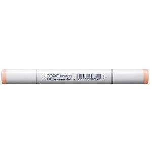COPIC Sketch Marker Type R - 11, Pale Cherry Pink, professionele brush marker, op alcoholbasis, met een Super Brush punt en een Medium Broad punt.