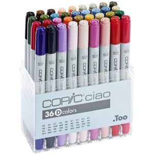 COPIC® Ciao D Layoutmarker-Set farbsortiert 1,0 + 6,0 mm, 36 St.