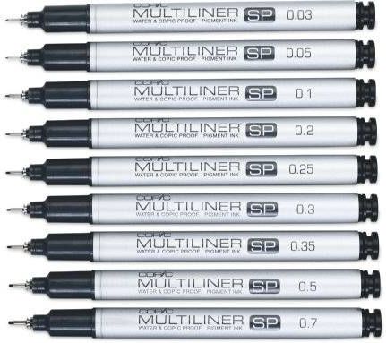 Fineliner Multi Liner SP schwarz 0.1 mm