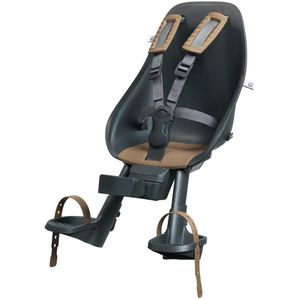 Urban Iki Fietsstoeltje - Voorop - Bincho Black - Kurumi Brown - Inclusief Adapter