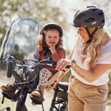 Urban Iki Fietsstoeltje Voorop - Inaho Beige - Bincho Black - Inclusief Adapter