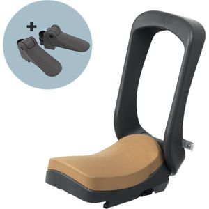 Urban Iki Junior Fietszitje - Zwart - Licht Bruin
