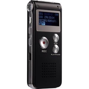 SK-012 8GB Voice Recorder USB professionele Dictaphone digitale audio met WAV MP3 speler VAR functie record (zwart)