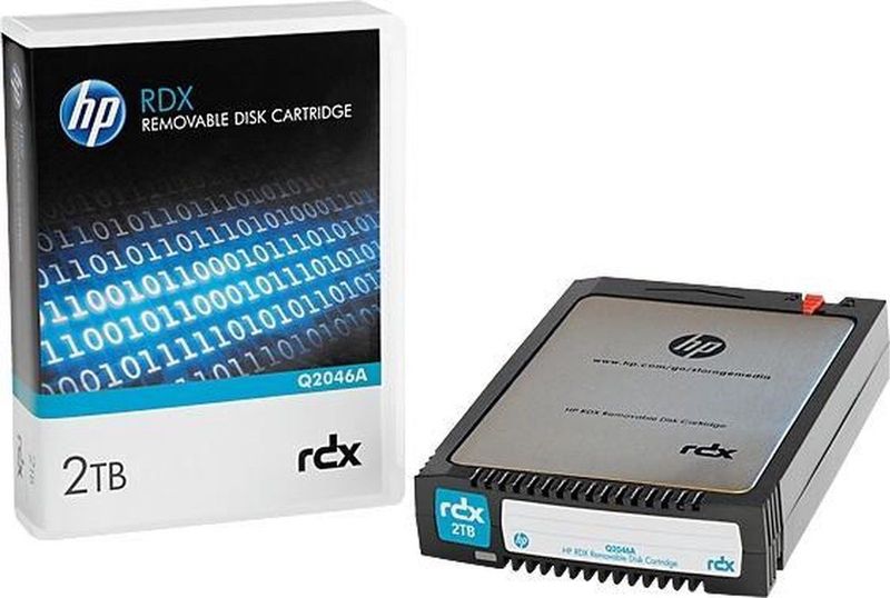 HPE RDX - Verwijderbare Media Cartridge - 2000 GB - 100/200 MB/s - FAT32/NTFS/ext2/ext3