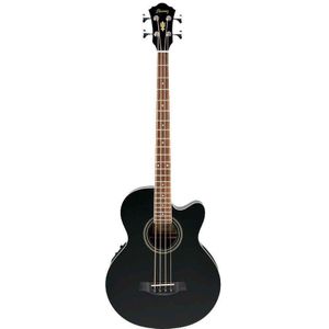 Ibanez AEB8E-BK elektrisch-akoestische basgitaar zwart