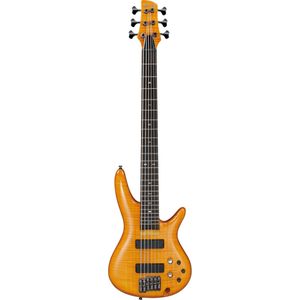 Ibanez GVB36-AM Gerald Veasly basgitaar - 6 snaren - Amber