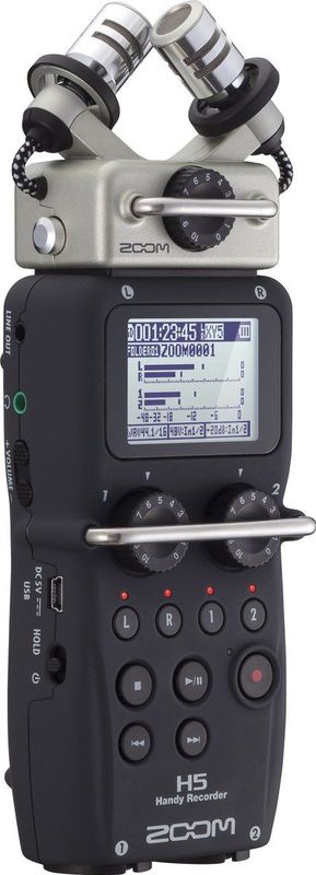 Zoom H5 - Handy Recorder - Zwart - 4 Sporen - Geleverd met XY-capsule