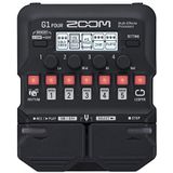 Zoom G1 FOUR | Gitarren-Multi-Effekt-Pedal | Looper | integrierte Rhythmus-Patterns | schwarz