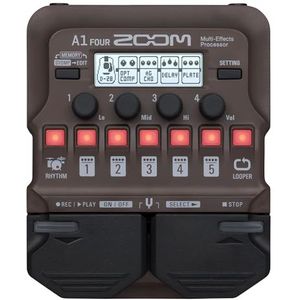 Zoom A1 FOUR Akustische Instrumente Multi-Effekt-Pedal | schwarz