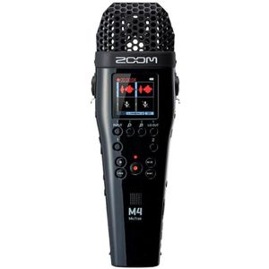Zoom M4 MicTrak 4-track audio-recorder | 2 XLR/combo-ingangen | 32-bits float-technologie | timecodegenerator | audio-opname voor muzikanten en filmmakers | zwart |
