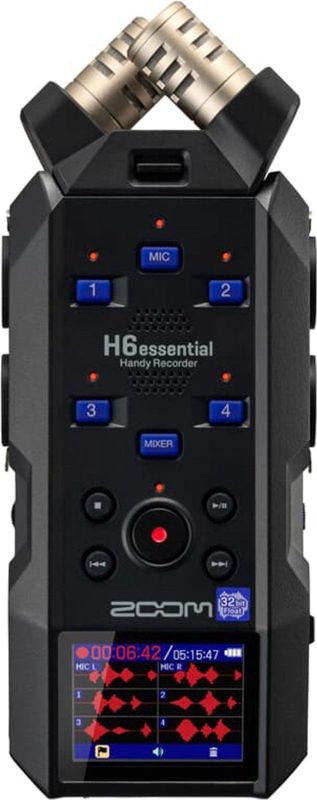 Zoom H6 - Handheld Recorder - Zwart - 6-sporen 32-bit - Inclusief XYH-6e