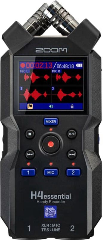 Zoom H4e - Audiorecorder - Zwart - 32-Bit-Float-opname - Verbeterde X/Y-microfoons