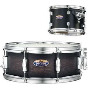 Pearl DMP1455S/C227 Decade Maple Satin Slate Black 14x5.5 inch snaredrum