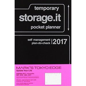 MARK'S 2017 Taschenkalender A6 vertikal, Storage.it // Zwart
