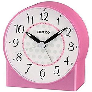 Seiko Sweep Tweedehands Piep Wekker-Roze, 4x8x7 cm