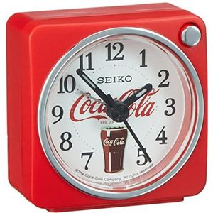 Seiko QHE905R Coca-Cola wekker met pieptoon rood