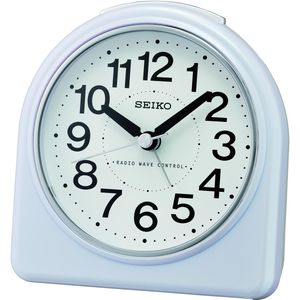 Seiko - QHR204W - Wekker - Wit - Kunststof - Radiogestuurd met Sluimerfunctie