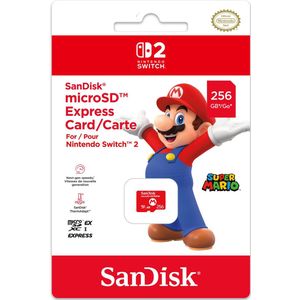 Nintendo Switch 2 Sandisk Microsdxc Express 256 Gb Rood Switch2™
