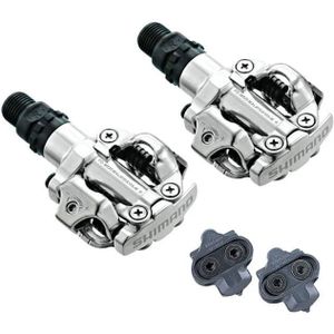 Shimano PD-M520 Pedalen SPD Zilver Set