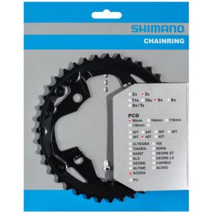 Shimano Kettingblad Acera Fc-m3000 40t-ax 9s 96 Mm Zwart