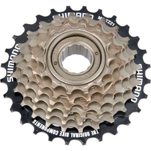 Shimano Cassette Freewheel Mf-tz500 7s 14-28t Staal Zilver