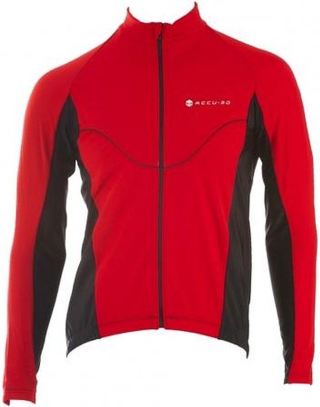 Shimano - Accu 3D Jersey - Winter Fietsjack - Rood met Zwart - Heren